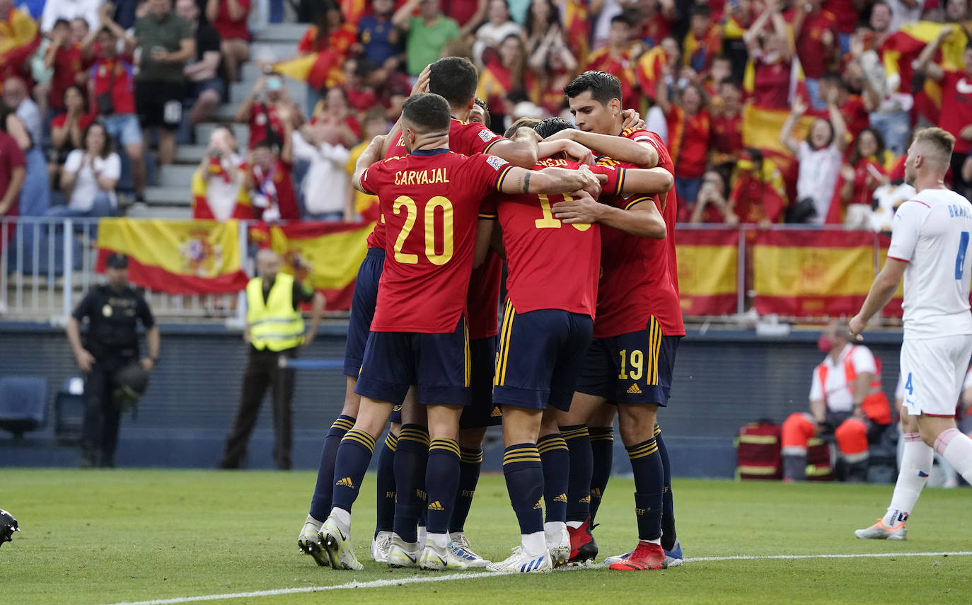 La Rosaleda, llena para ver a La Roja en este partido de Liga de Naciones