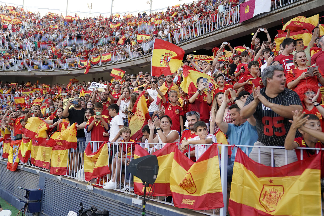 La Rosaleda, llena para ver a La Roja en este partido de Liga de Naciones