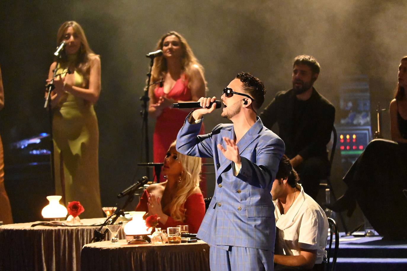 C. Tangana, durante su espectáculo de este sábado. 