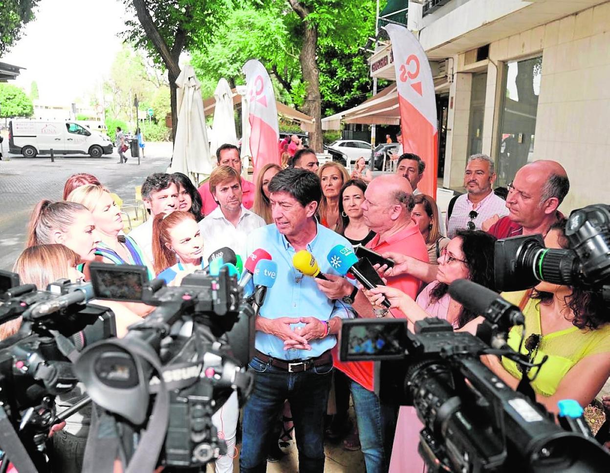 Marín analizó ayer ante los medios el debate de este pasado lunes. sur