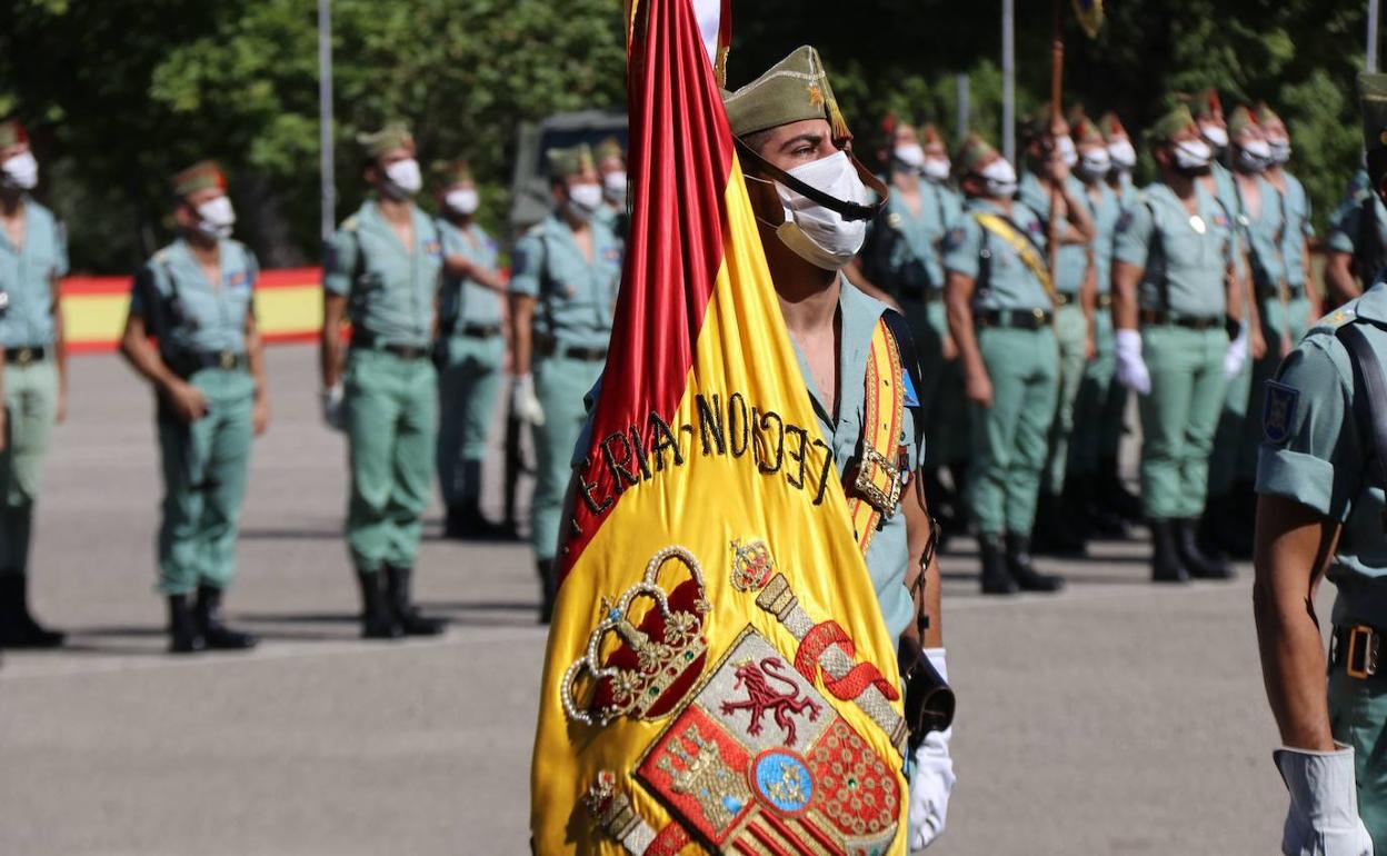 Desfile militar en Málaga. 