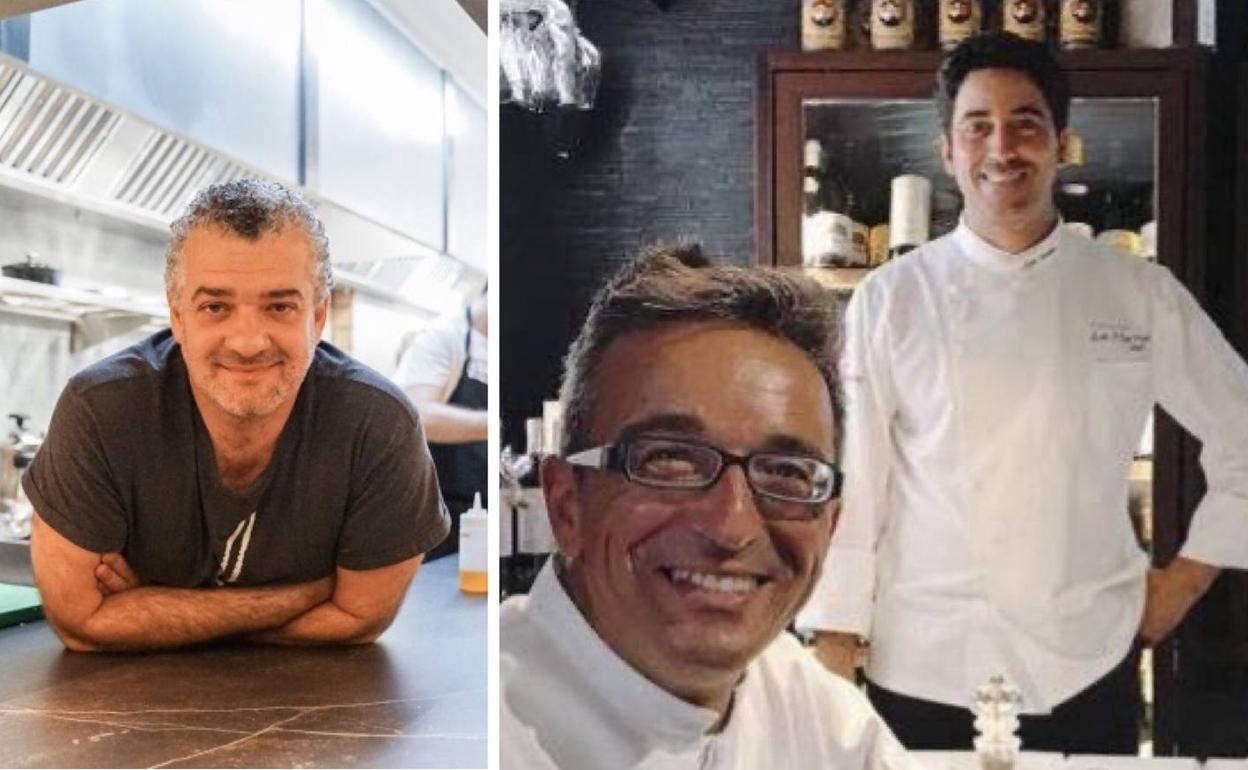 Dani Carnero, en Kaleja, y los hermanos José y Pablo Sánchez, en Los Marinos José.