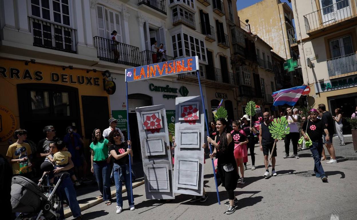 Imagen de archivo de la manifestación del pasado mes de mayo contra el desalojo de la Invisible. 