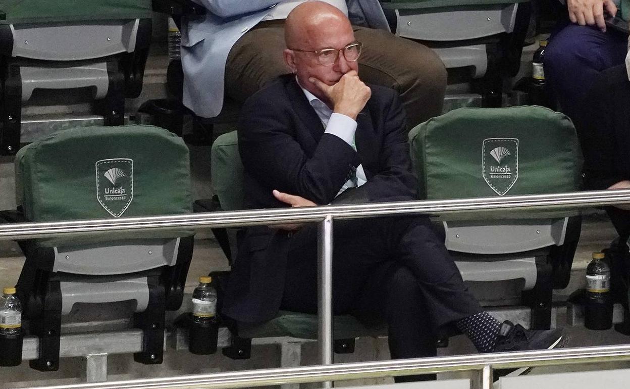 El presidente del Unicaja, Antonio López Nieto. 