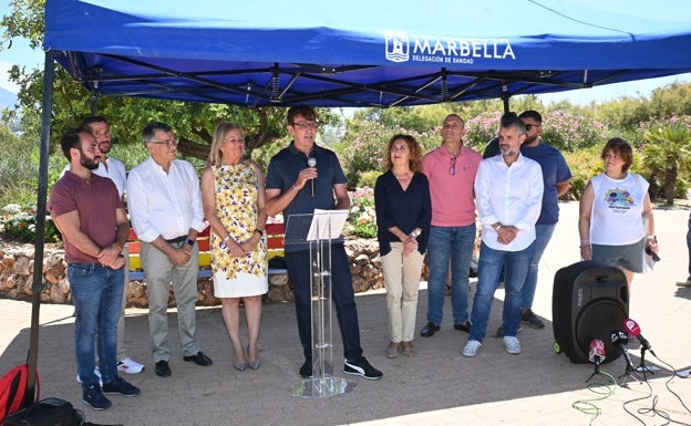 Lectura del manifiesto en Marbella