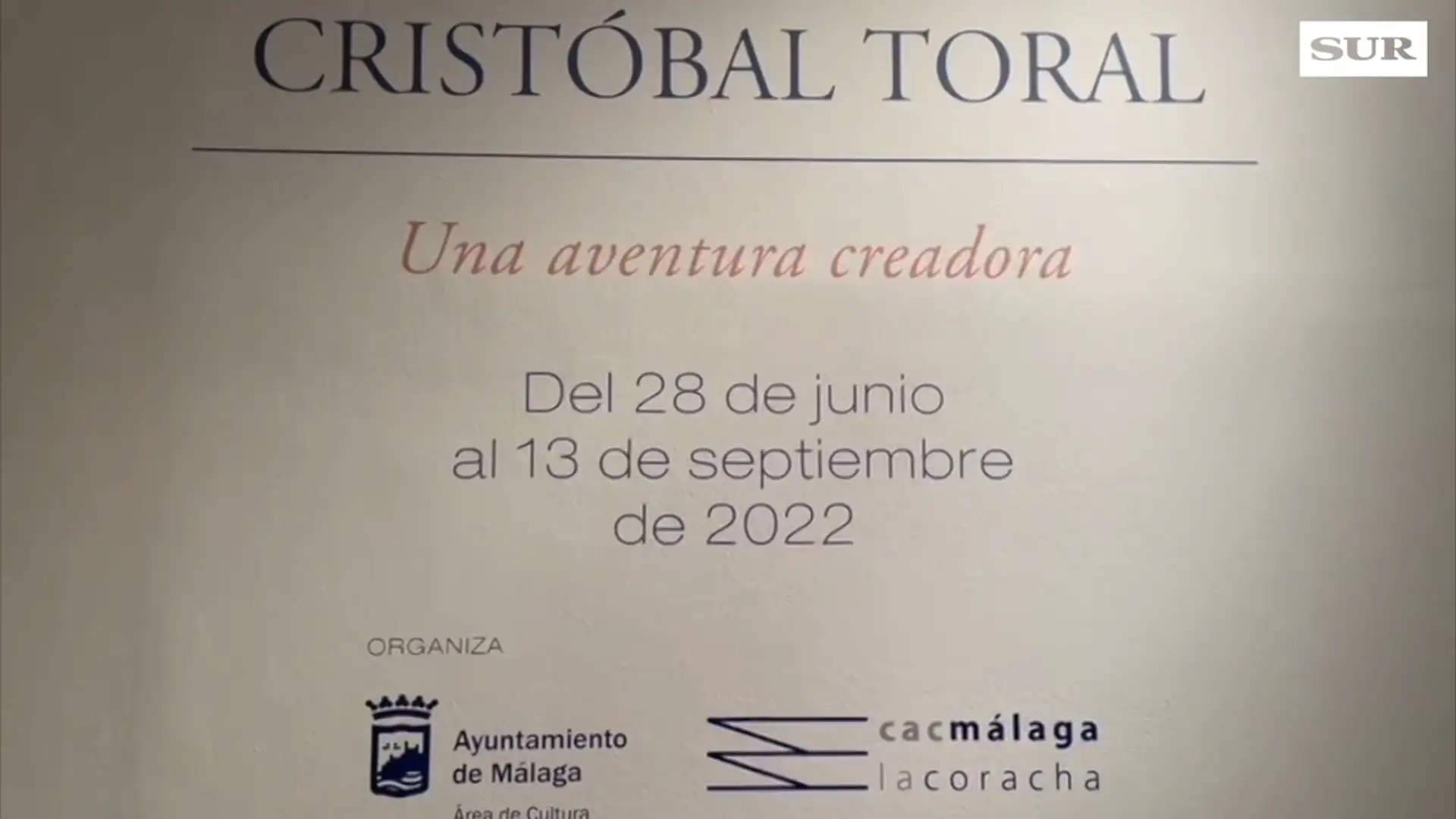 Cristóbal Toral expone su primera retrospectiva en Málaga capital