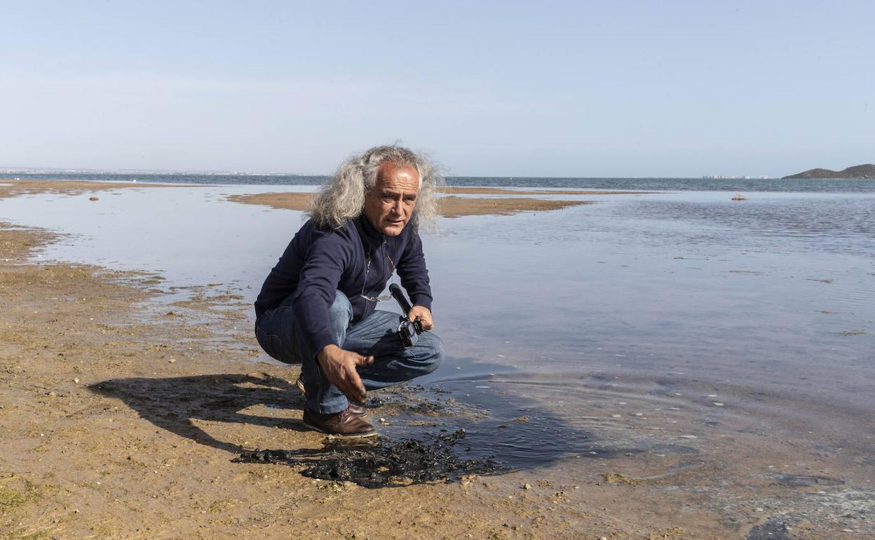 Pedro García, en el Mar Menor. 