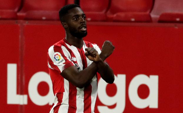 Iñaki Williams, durante un partido con el Athletic.