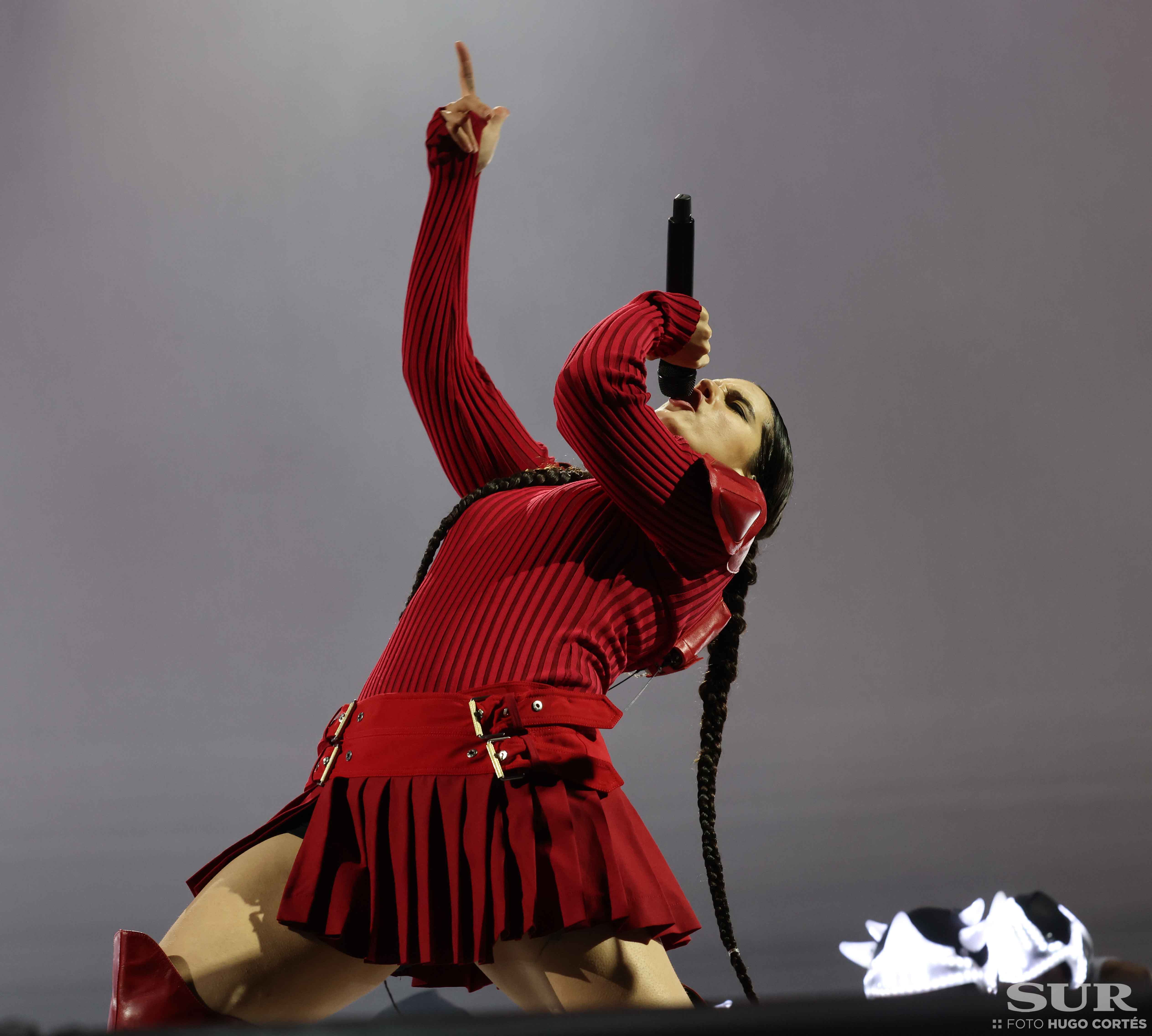 Rosalía ha actuado en Fuengirola. 