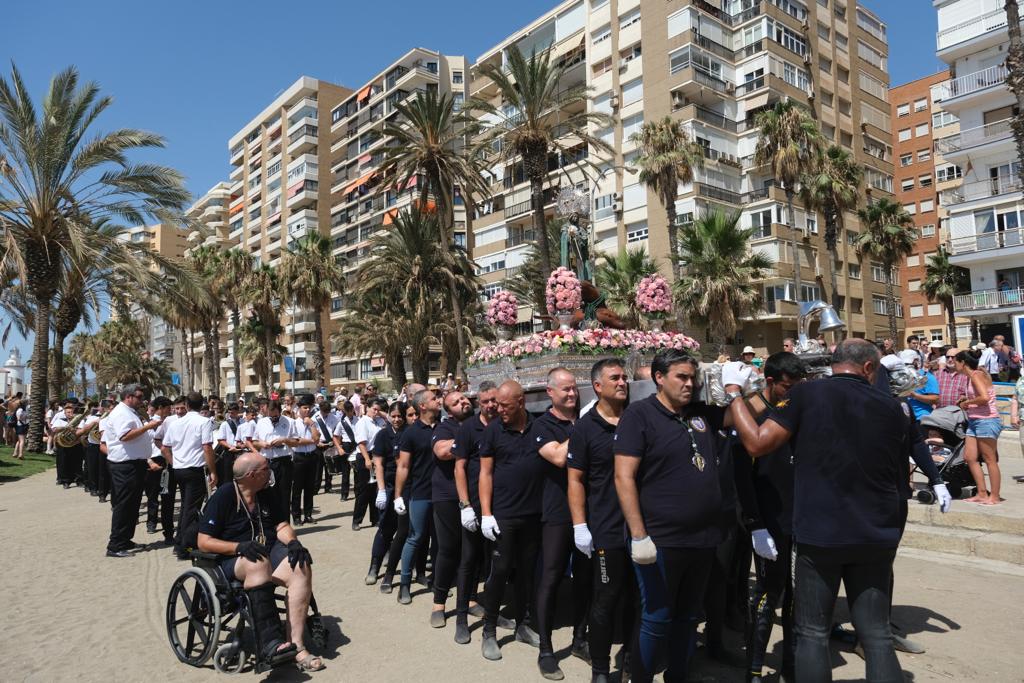 Virgen del Carmen este domingo en La Malagueta. 