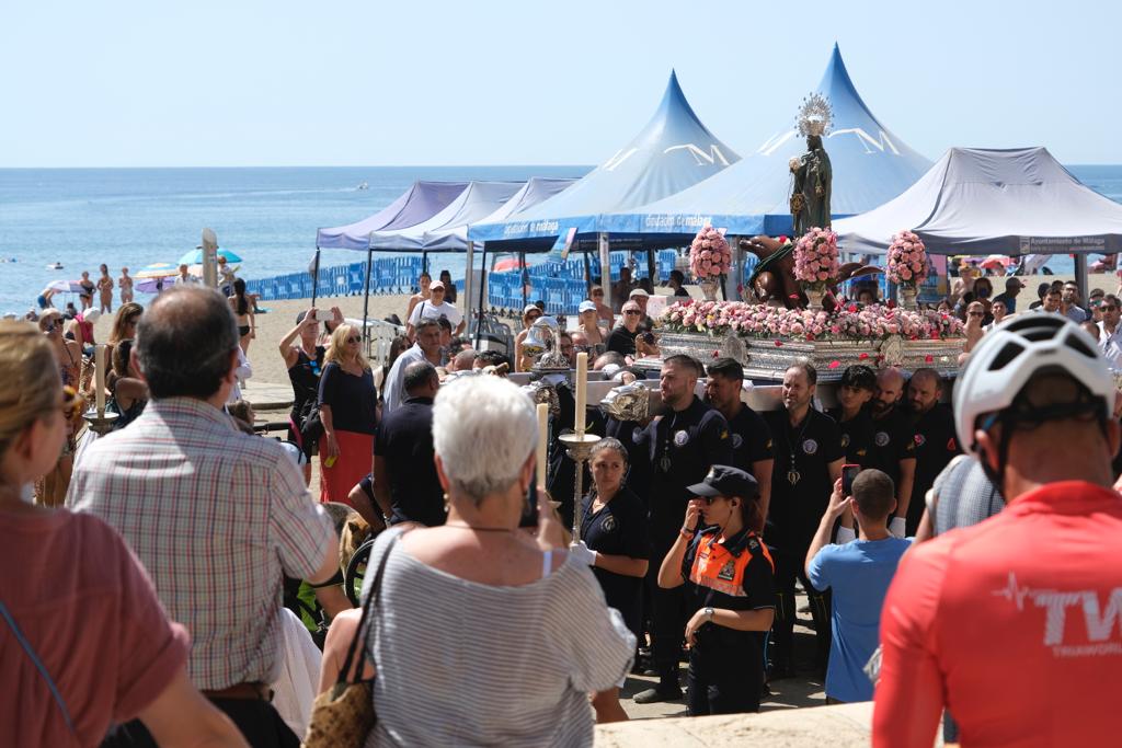 Virgen del Carmen este domingo en La Malagueta. 