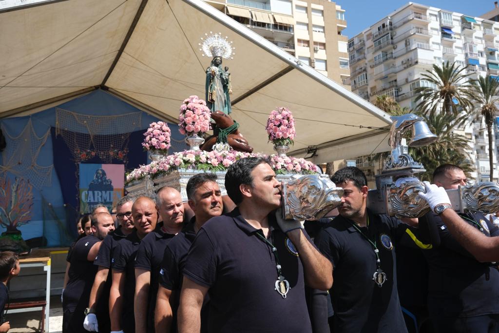 Virgen del Carmen este domingo en La Malagueta. 
