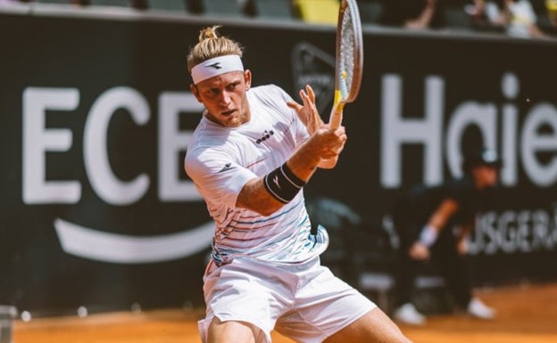 Davidovich, durante el duelo de este lunes. 