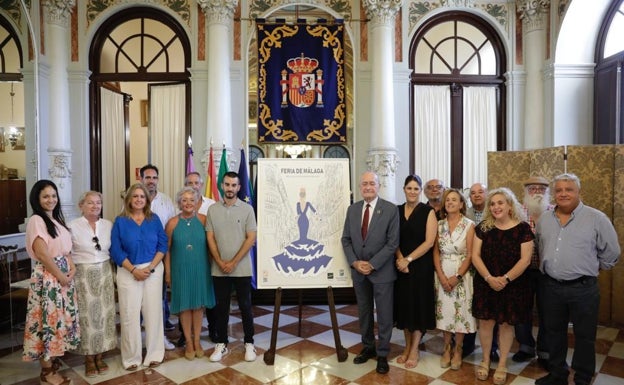 La presentación del cartel de la Feria marca la cuenta atrás: la calle Larios y el mar como inspiración