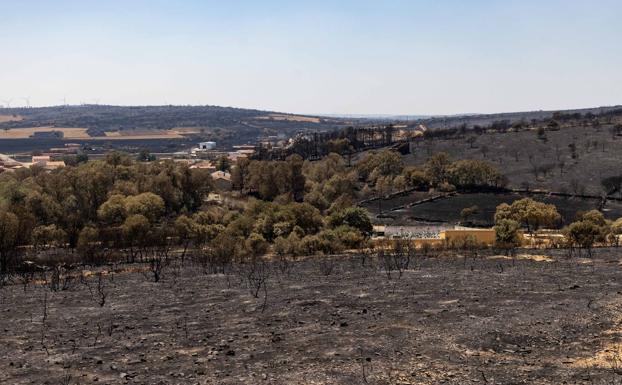 La destrucción en la comarca es casi total.