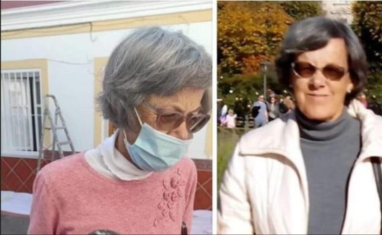 Dos imágenes de Loli Acosta, la vecina de Nerja desaparecida desde el pasado sábado. 