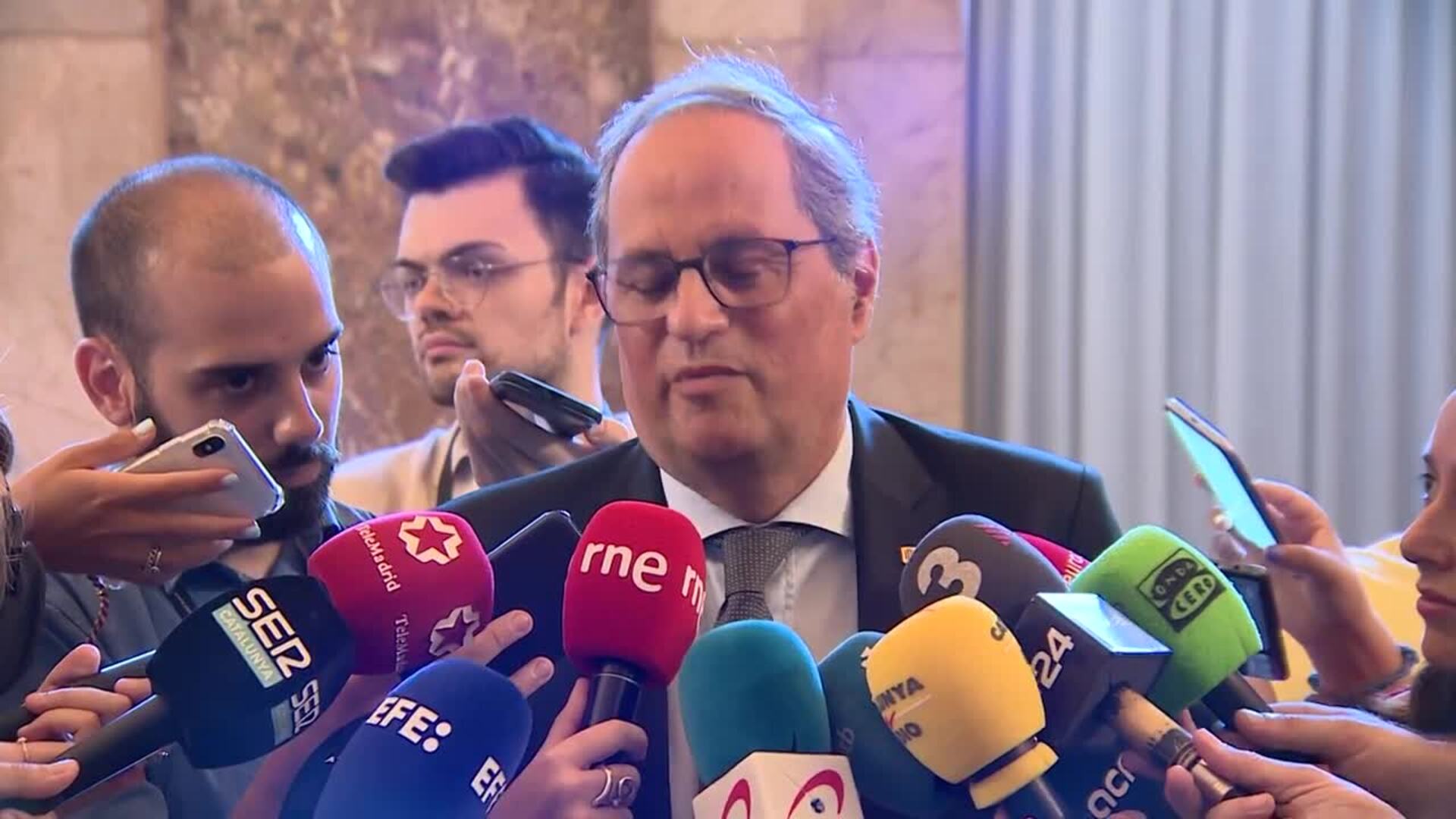 Torra sobre si Junts debe salir del Govern: "La decisión es clarísima"