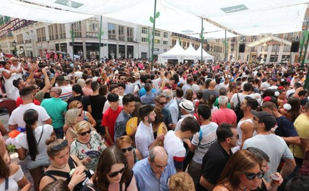 Ambiente en el Centro de Málaga en 2019. 