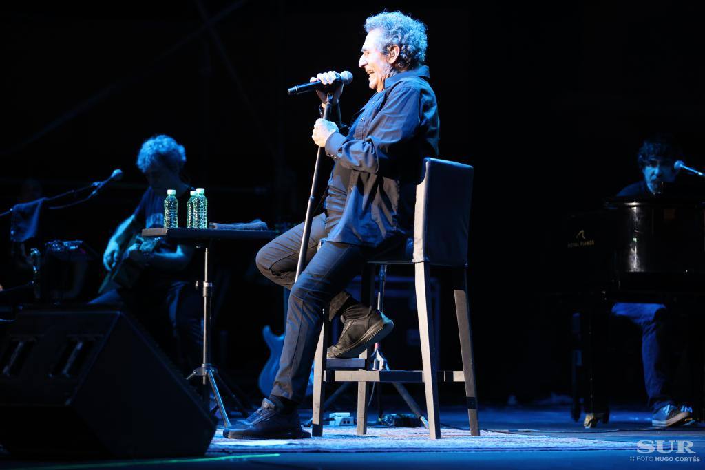 El cantante Miguel Ríos actúa en Málaga. 