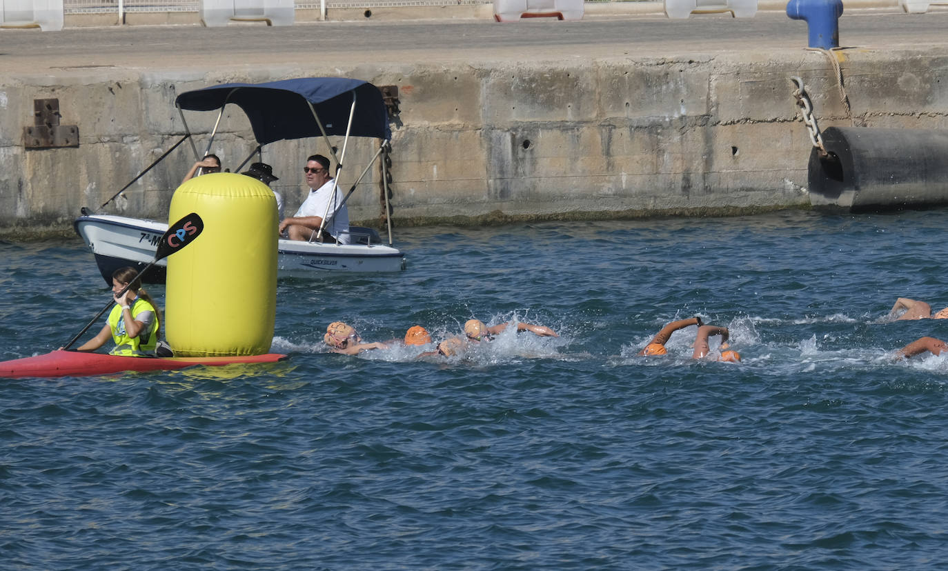 Más de medio millar de nadadores participaron en la prueba 
