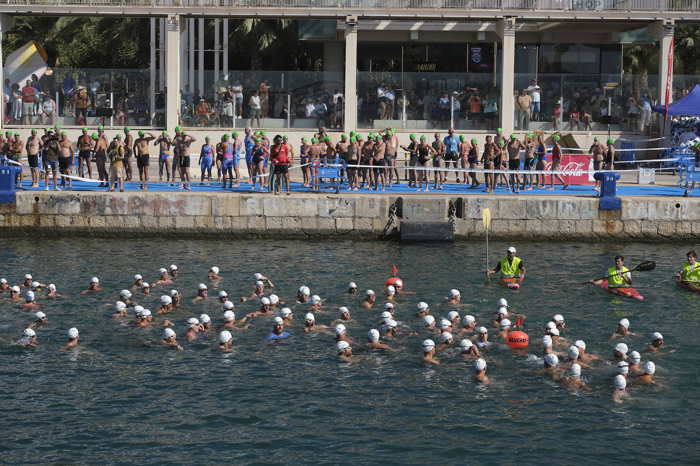 Más de medio millar de nadadores participaron en la prueba 