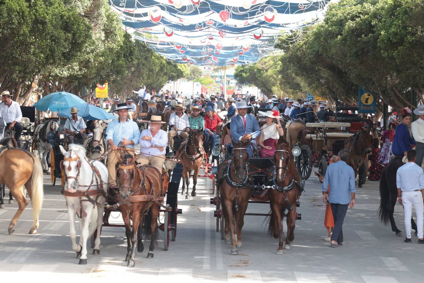 Mayores, familias y caballistas ambientaron el real de la Feria en la tarde del domingo 