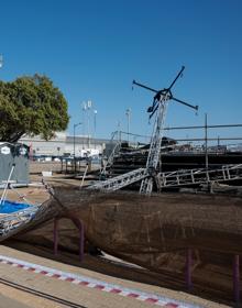 Imagen secundaria 2 - Suspendidas por un desprendimiento las actuaciones en la zona joven del real de la feria de Málaga