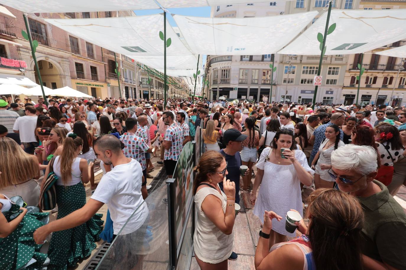 Ambiente en el centro histórico en la tarde del miércoles 