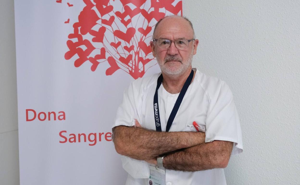 Mariano Lozano, en el CRTS, pocos días antes de su jubilación. 