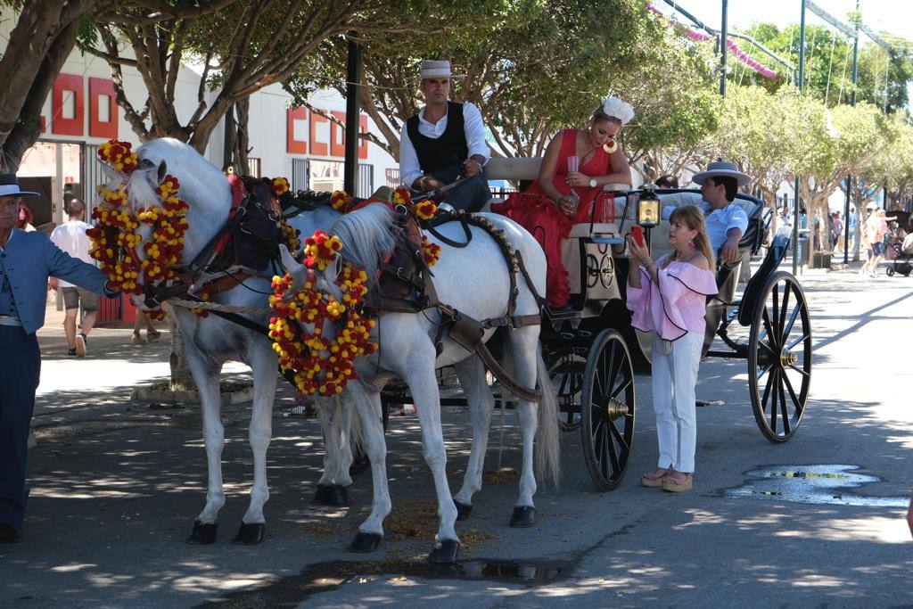 Ambiente del último día de la Feria de Málaga 2022. 