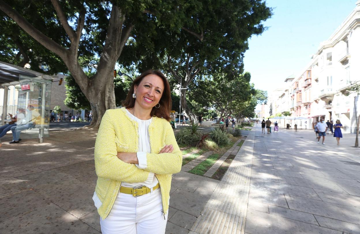 Patricia Navarro, en la Alameda Principal. 