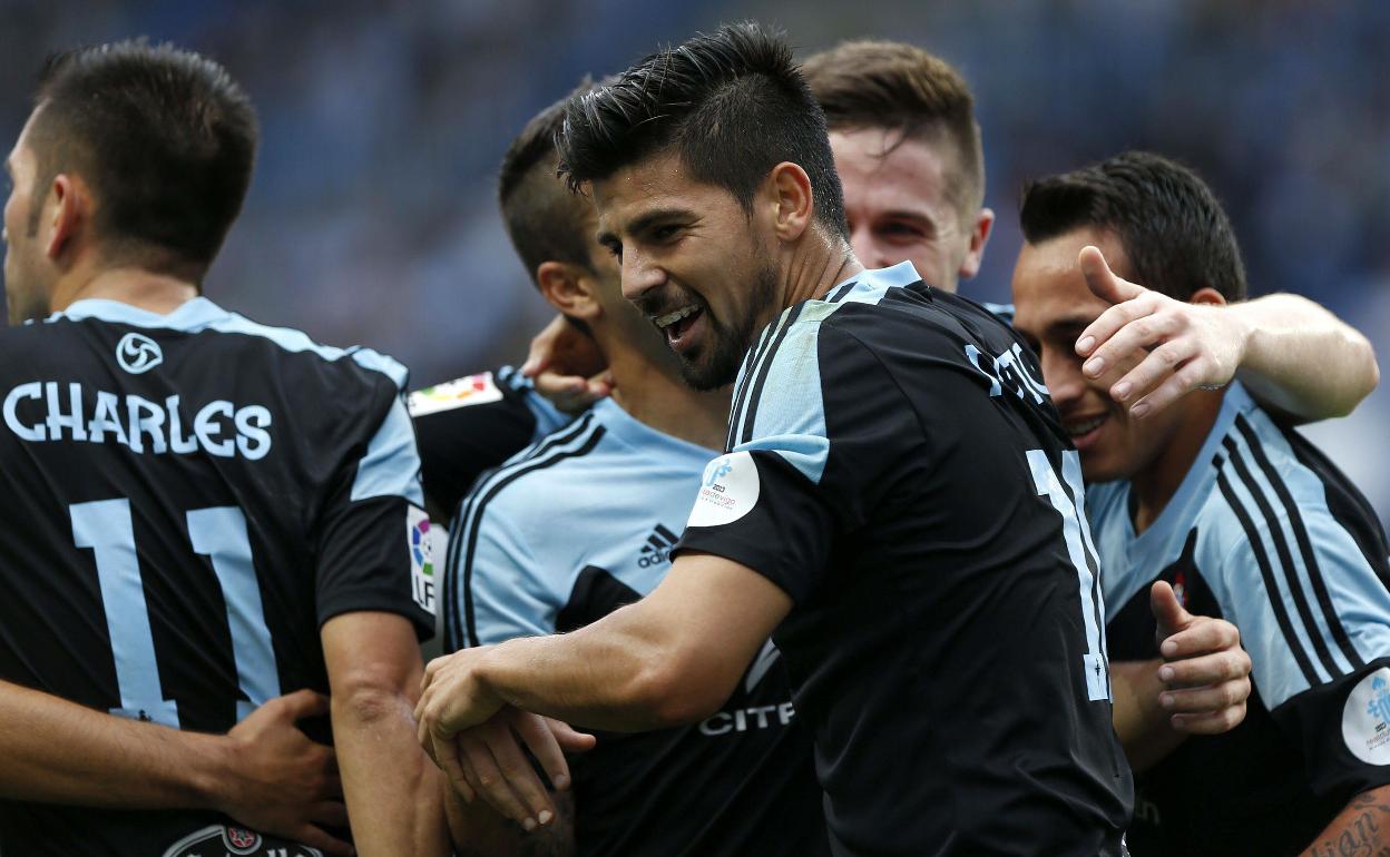 Nolito en un partido con el Celta, el club en el que más ha jugado, durante seis temporadas.