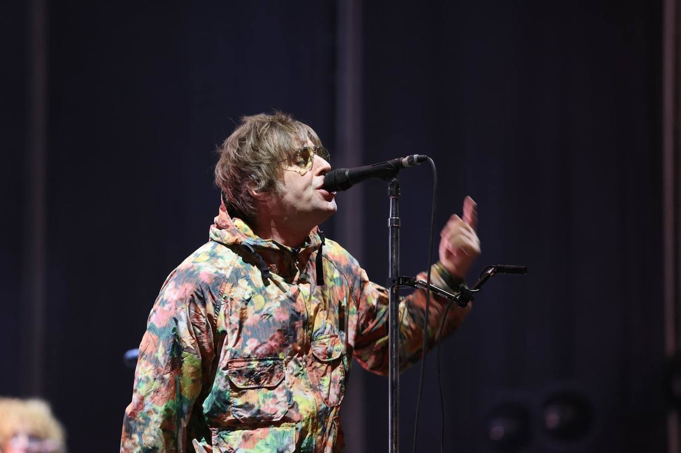 Liam Gallagher, durante su actuación este sábado.