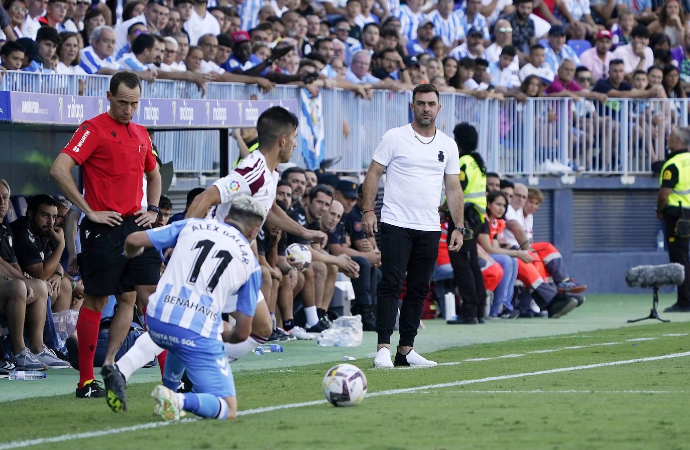 El Málaga pierde en casa con el Albacete (1-2).