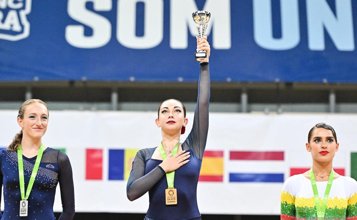 Natalia Baldizzone se alza con su tercera corona europea