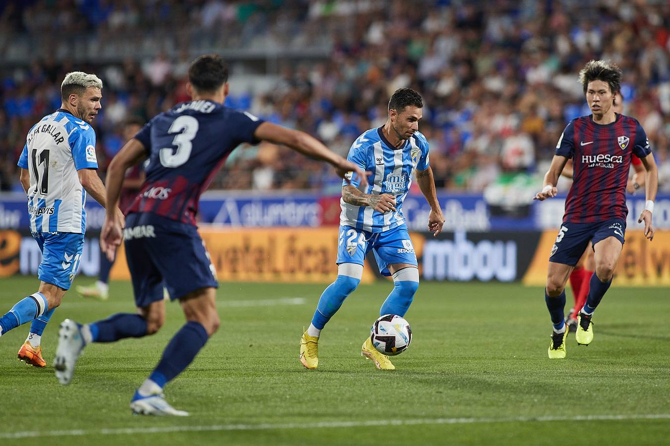 El Málaga ha visitado al Huesca en la quinta jornada. 