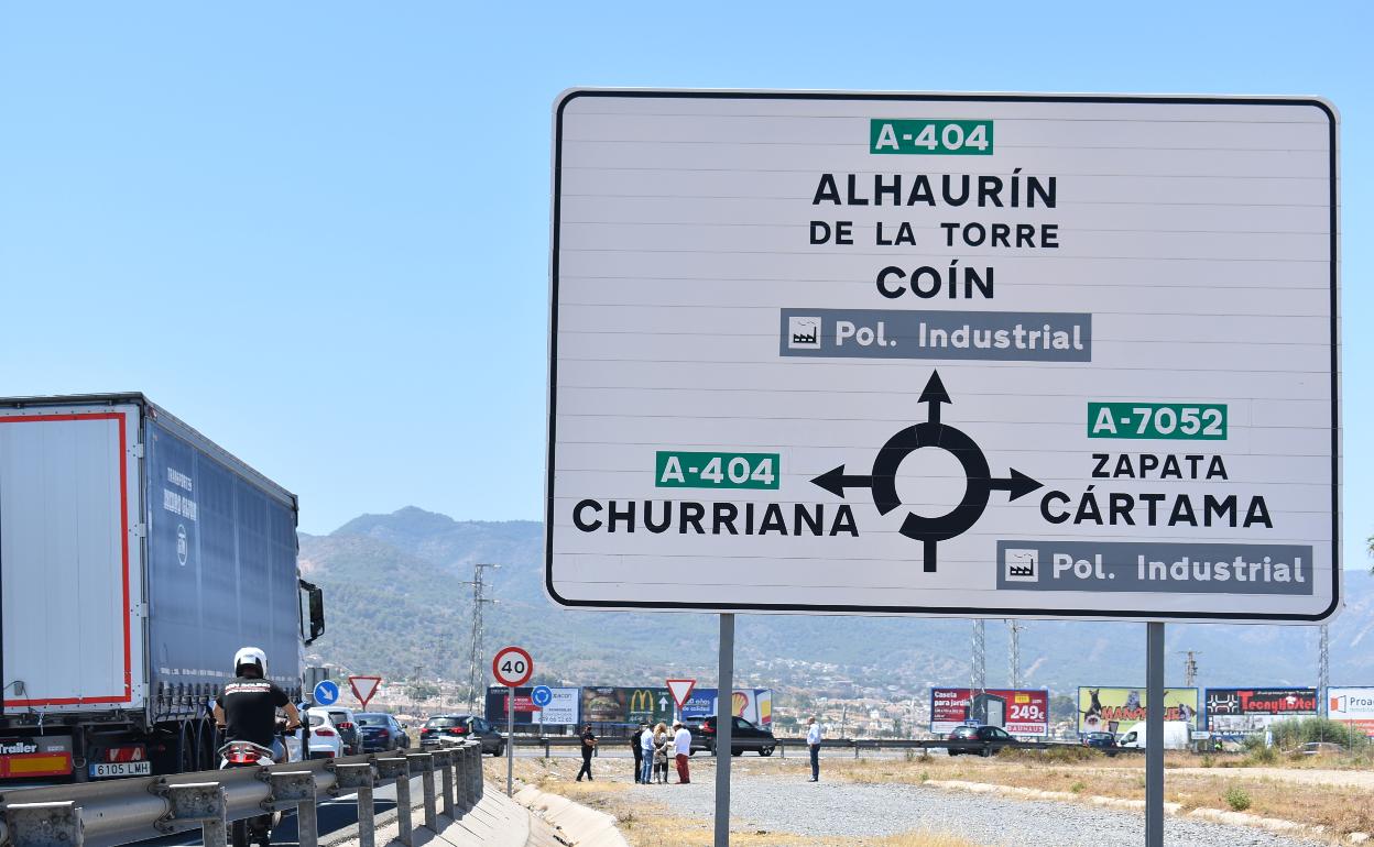 Entrada a Alhaurín de la Torre desde la autovía.