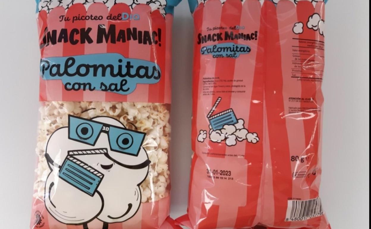 Alerta alimentaria: retiran unas palomitas a la venta en supermercados Dia