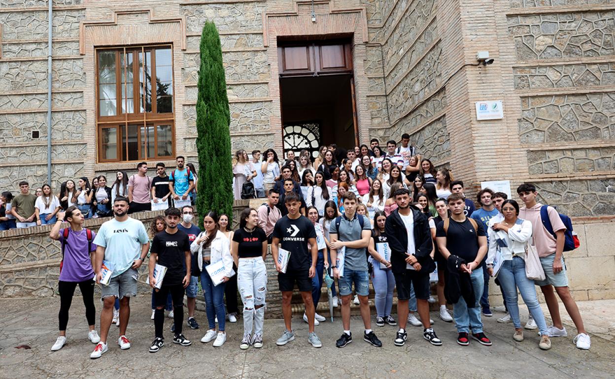 Estudiantes de Primero de Magisterio en el centro adscrito de la Universidad de Málaga en Antequera. 