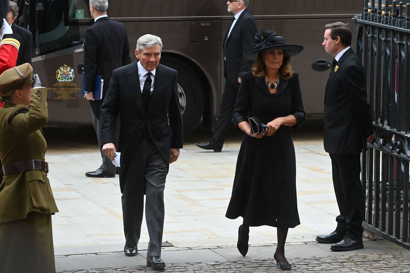 Carole y Michael Middleton, padres de la princesa de Gales.