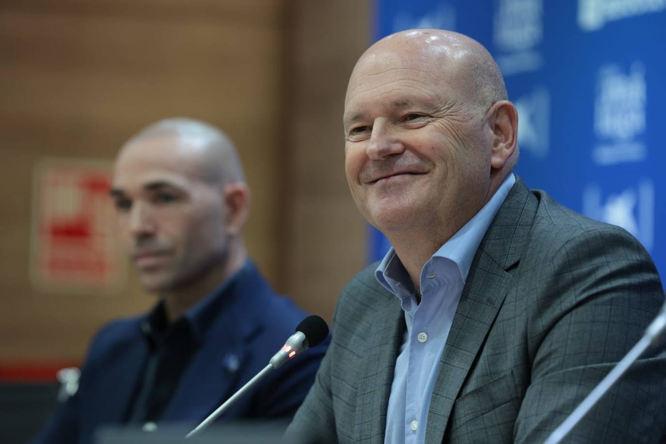 Presentación de Pepe Mel como nuevo entrenador del Málaga. 