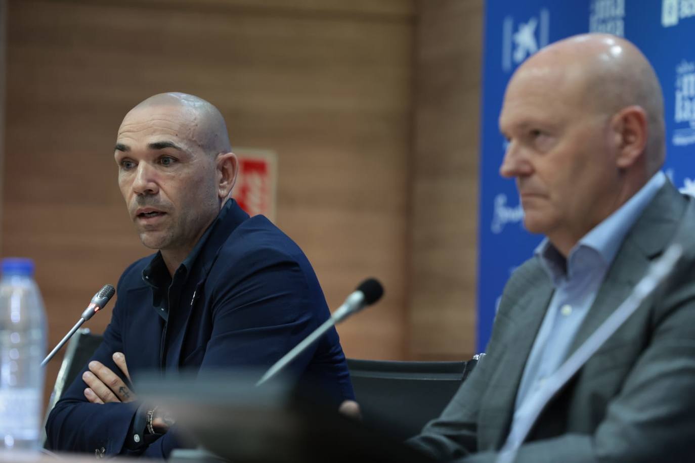 Presentación de Pepe Mel como nuevo entrenador del Málaga. 