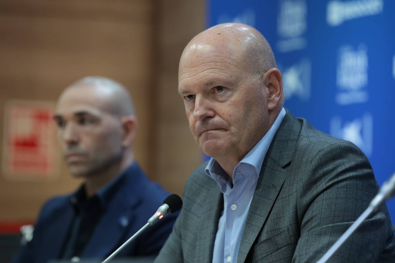 Presentación de Pepe Mel como nuevo entrenador del Málaga. 