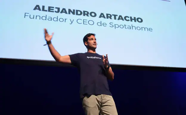 El esteponero Alejandro Artacho, durante su intervención en Sun&Tech. 