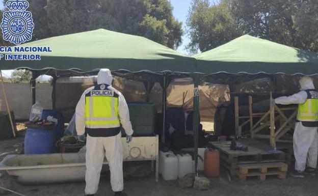 Málaga, base inicial del primer gran laboratorio de cocaína en España similar a los de Sudamérica