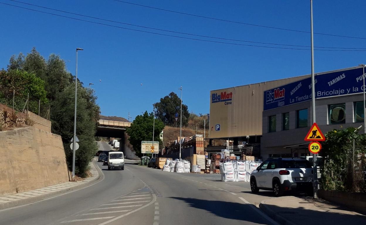 Imagen de la carretera de Benagalbón. 