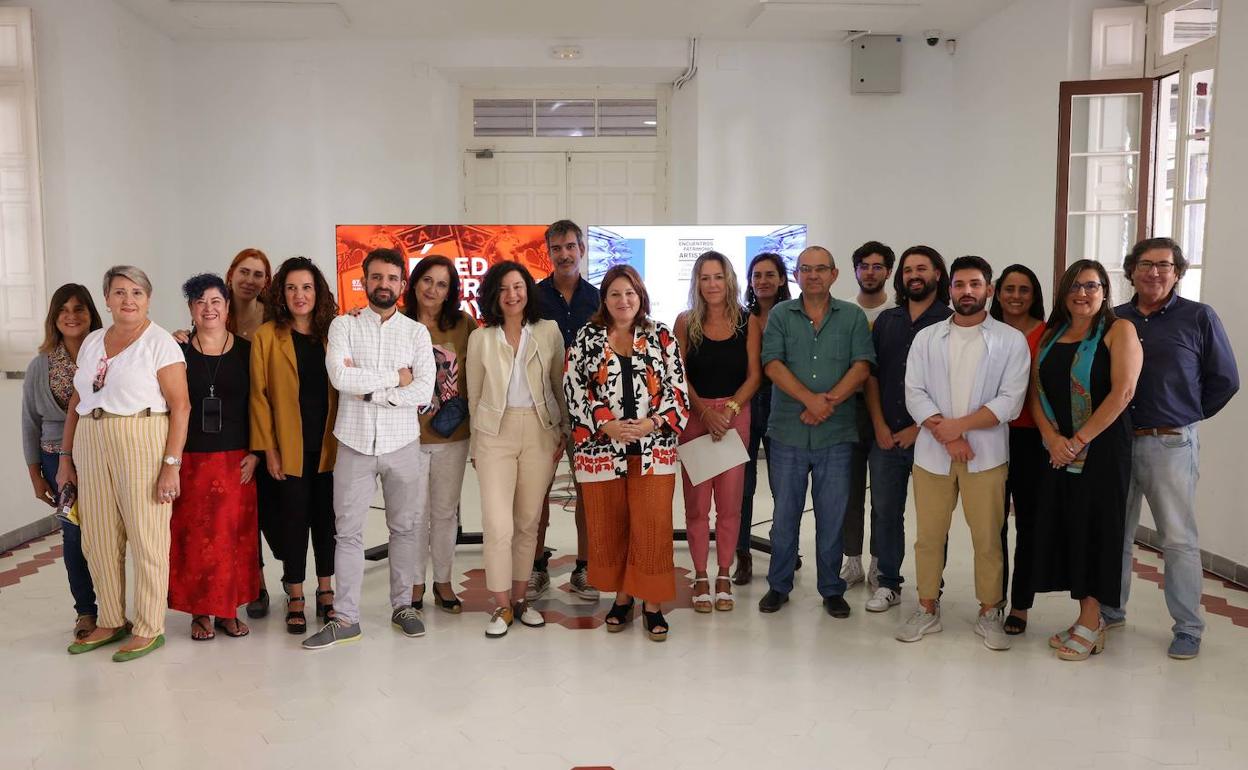 Equipo de trabajo de La Térmica, en la presentación de la nueva programación. 