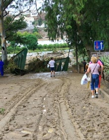 Imagen secundaria 2 - Estado actual y estado en el que quedó tras las lluvias.