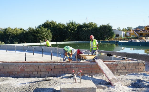 Imagen principal - Construcción del Parque Lineal.
