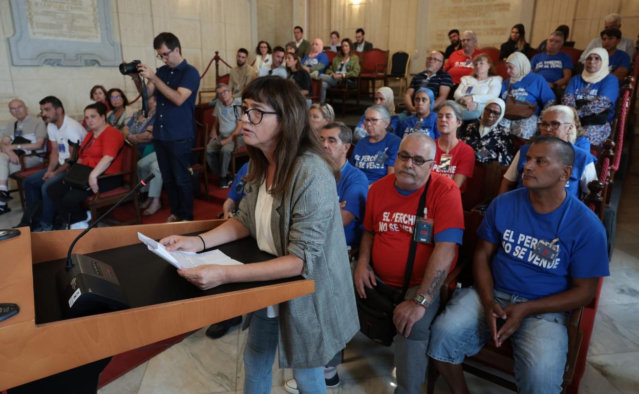 La jefa técnica de Smassa Trinidad Rodríguez, que ha denunciado acoso laboral ha intervenido en el pleno haciendo unas duras acusaciones.